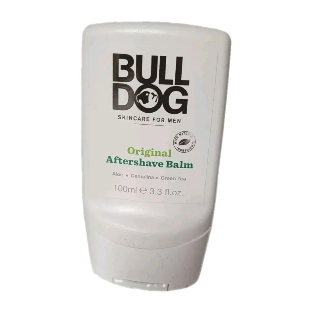 Bulldog Original Aftershave Balm 100ml 3.3 fl oz Aloe Green Tea Pre-Owned